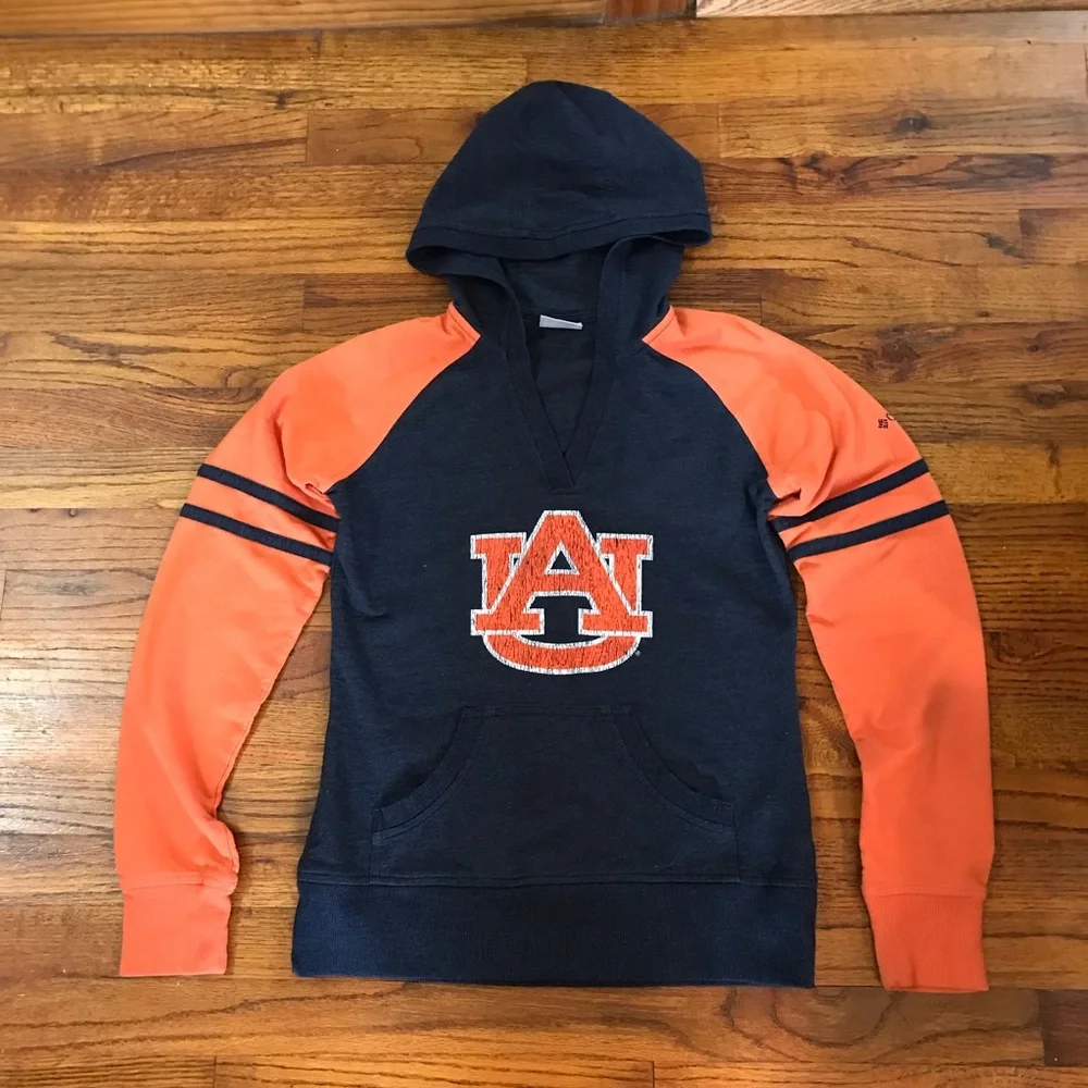 Columbia Auburn Pullover Hoodie Hooded Sweatshirt Shirt Size Youth Medium Unisex